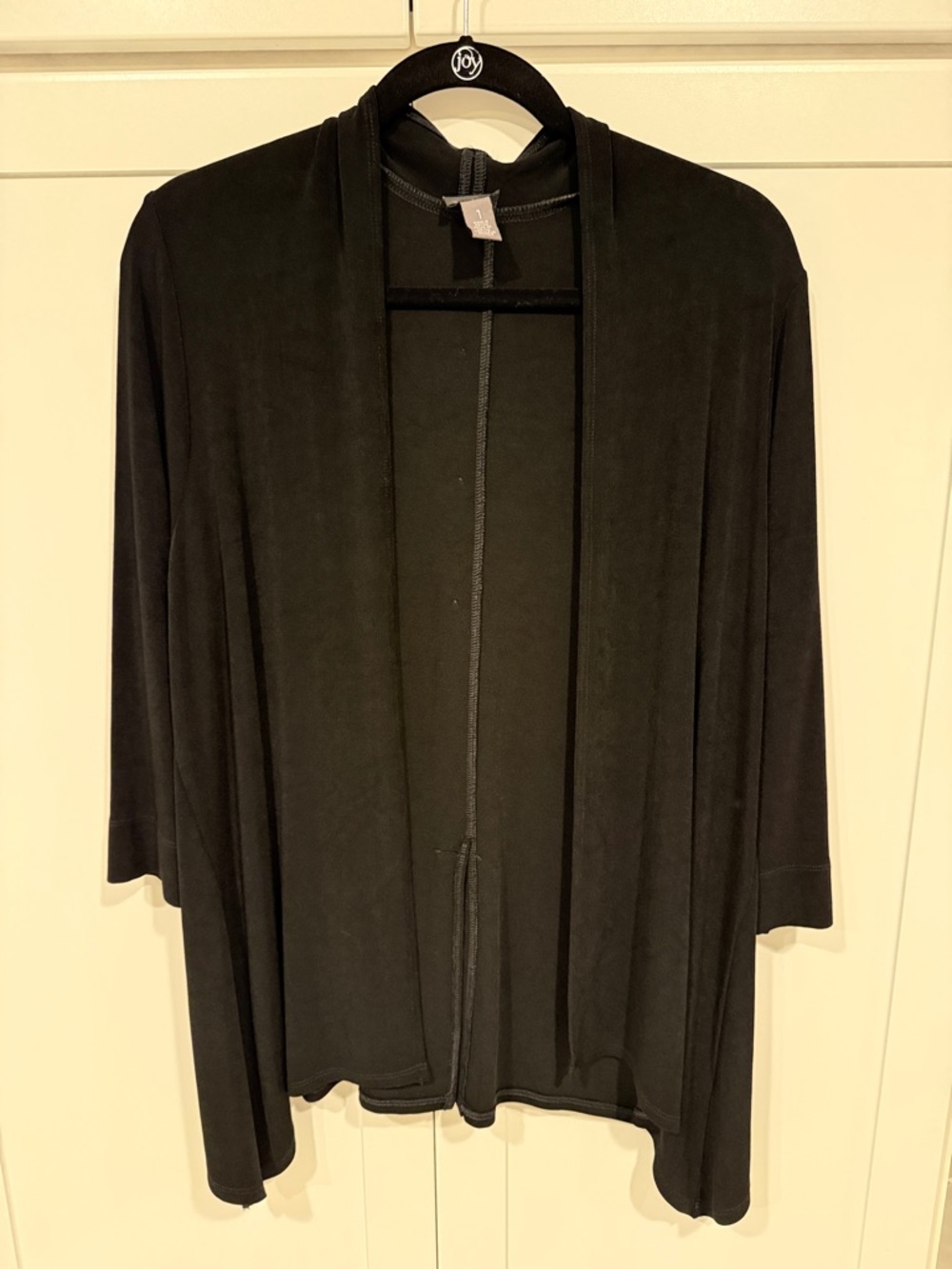 Chico's Black Open-Front Women's Cardigan